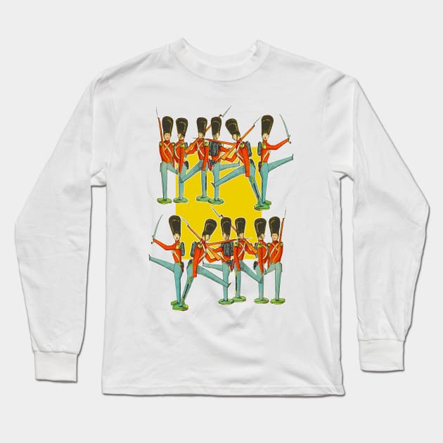 Toy small lead soldiers in vintage uniforms Long Sleeve T-Shirt by Marccelus